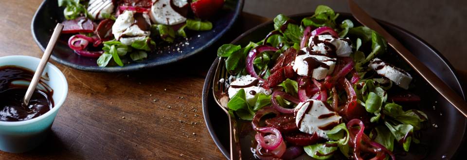 Beetroot Salad with Chocolate Balsamic Dressing