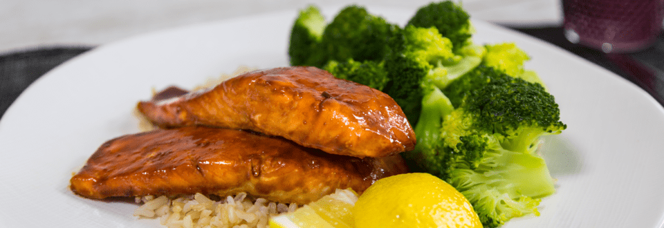 Soy Salmon with Rice